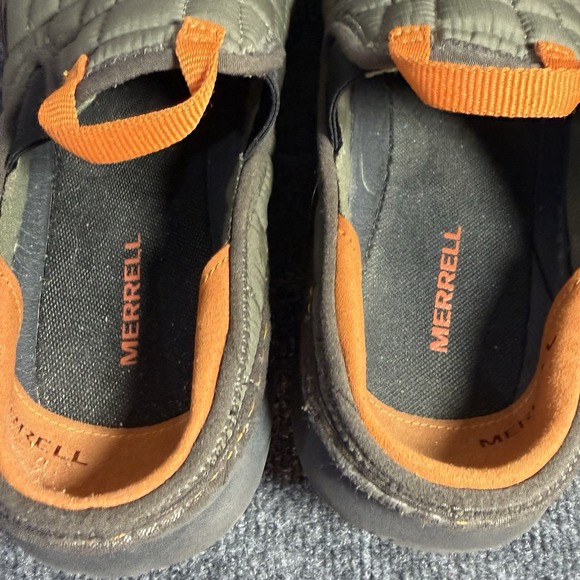 Merrell Hut Moc Quilted Slip On Clogs Olive Green Orange Men\'s Size 9 EU 42 main image 7